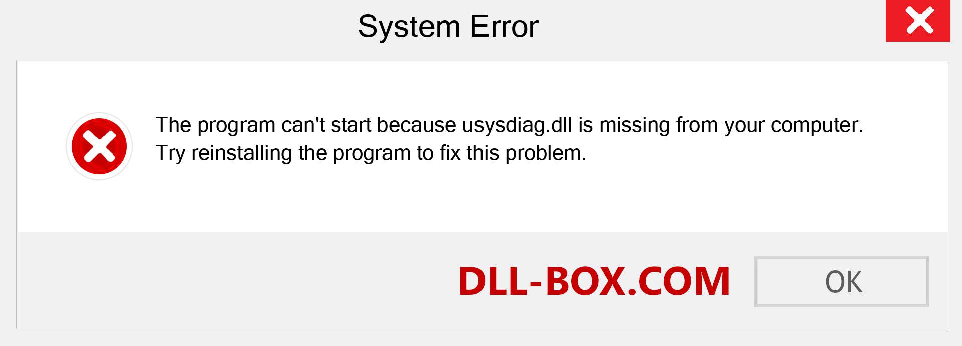  usysdiag.dll file is missing?. Download for Windows 7, 8, 10 - Fix  usysdiag dll Missing Error on Windows, photos, images